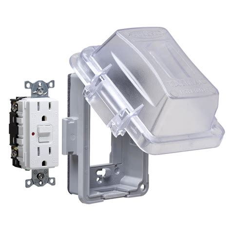 electrical switch box covers|outside outlet box with cover.